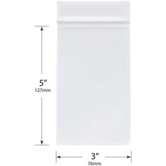 Plymor 3″ x 5″, 4 Mil Heavy Duty Zipper Reclosable Plastic Bags