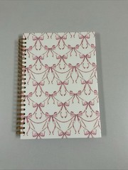 Notebook Coquette Pink Bow Lined Journal G110