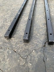 Sandbaggy 36″ Square Steel Concrete Form Stakes with Nail Holes – Rust Resistant