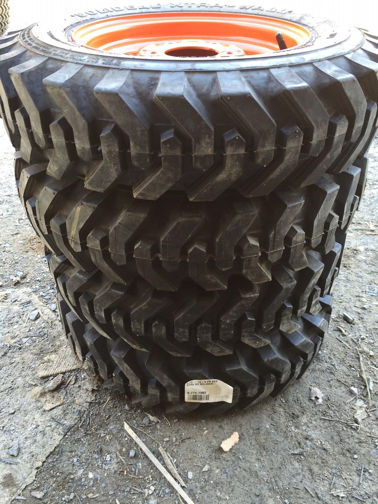 4-5.70-12 Xtra Wall Foam Filled Skid Steer Tires/wheels for Bobcat 453,463,S70