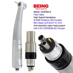 BEING Dental High Speed Handpiece Turbine Fiber Optic NSK Phatelus Mach Coupling