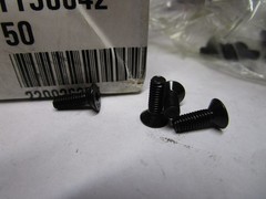 M4-0.7 x 12mm L 2.5mm Hex 10.9 Bl Oxide Steel Flat Head Socket Cap Screw QTY 50