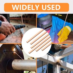 15% Silver Brazing Rods BCuP-5 Welding 10 Pcs for HVAC & Industrial Applications