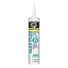 INC 18152 10.1Oz White Alex plus Acrylic Latex Caulk with Silicone