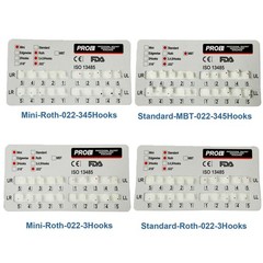 PROB Orthodontic Dental Bracket Ceramic Braces Standard/Mini Roth/MBT 022 3/345H