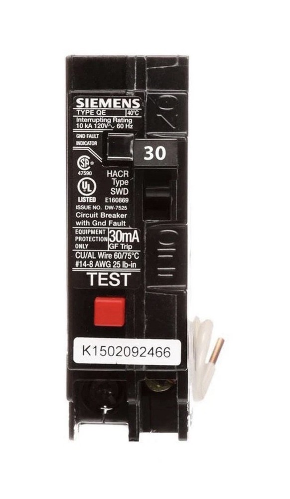 QE130 – Siemens – 30 Amp GFEP Circuit Breaker