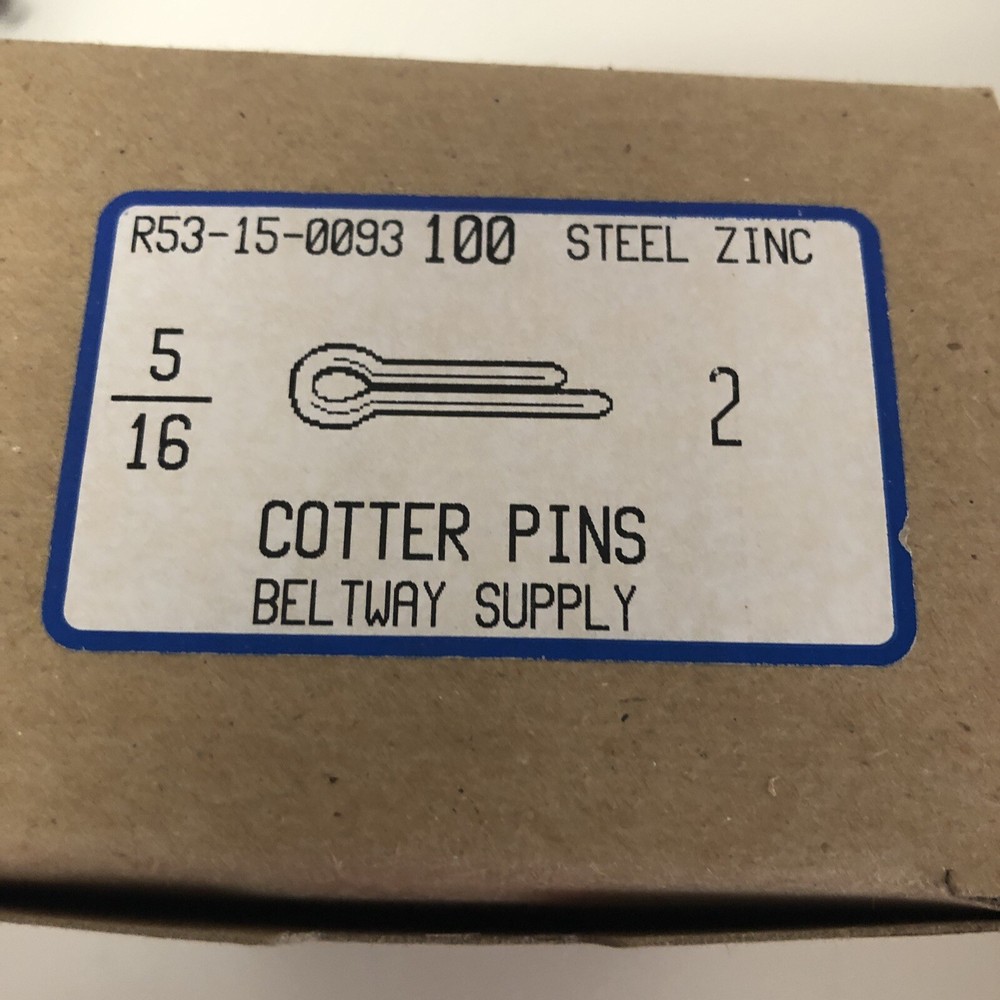 CASE OF 1000 Heavy Duty 5/16″ x 2″ Large Cotter Pins STEEL ZINC!
