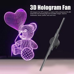 3D Hologram Fan 16.5in 2000×224 WiFi 3D Projector with 224 LED Light Beads