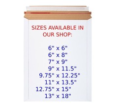 KSK Packaging 11″ x 13.5″ Rigid Mailers Flat Board/Paper Board Mailer Heavy Duty
