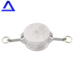 3″ Type DC Dust Cap Coupler Aluminum Cam & Groove Hose Fitting w/ Brass Handles