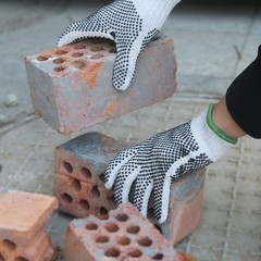 Cotton Polyester String Knit Shell Safety Protection Work Gloves for Painter …