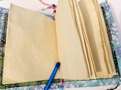 Japanese Cherry Blossom Dream Journal, Japan Journal Handmade Junk Journal
