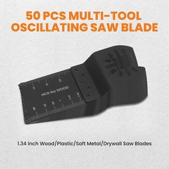 50Pcs Oscillating Multi Tool 34mm Saw Blades For DeWalt Fein Cable Multitool