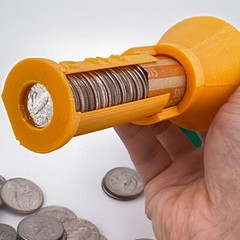 3D Printed Patented Design Coin Counter & FAST WRAP TUBES W/ Inspect&Reach Gap
