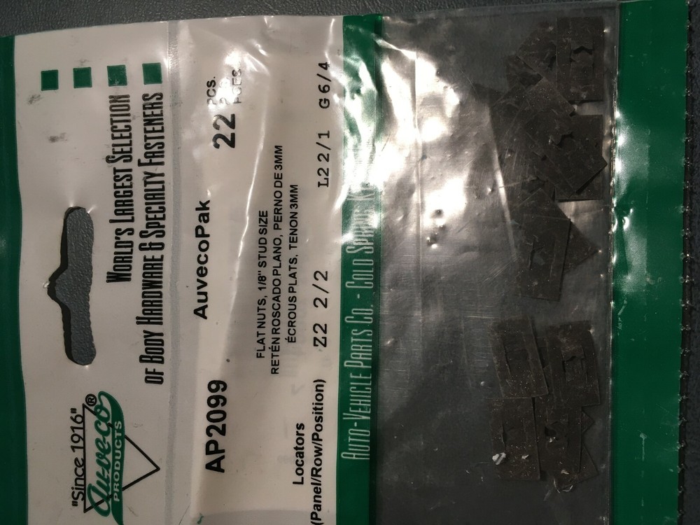 (22) 5/16″ x 9/16″ Black Phosphate & Oil Flat Spring Nut