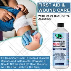 IPA 99.9% PURE Isopropyl Rubbing Alcohol Isopropanol Disinfectant Antiseptic UK