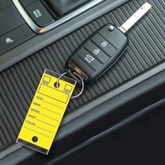 Versa-Tags 250 Key Tags, Self Protecting Poly, 1.25”x3”, Highly Resistant