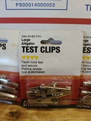 (20) Electric Non Insulated Testing Alligator Clips ..WITH SCREWS…LOT OF 20 PC