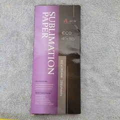 A-SUB Sublimation Paper Eco 4×9.5 Inch 100 Sheets for Mugs and Tumblers