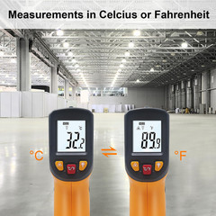 Digital Infrared Thermometer Temperature Gun -58°F to 1112 °F(-50°C to 600°C) Ha