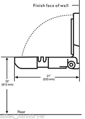 KOALA KARE® KB208-01 OVAL BABY CHANGING STATION Grey Surface Mounted