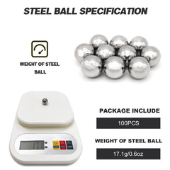 100 Pcs Steel Bearing Balls16Mm/0.625″ Precision Chrome Steel Bearing Balls G25