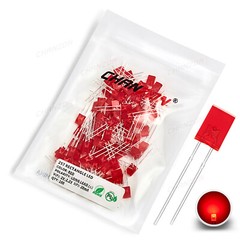 100pcs 2x3x4 2x5x7 5x4x6 mm Rectangle Square Oval Clear Diffused Color LED Diode