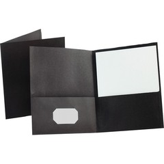 Esselte ESS57506 Oxford Twin Pocket Folders Black 100 Sheet Capacity