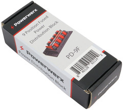 Powerwerx PD‑9F 9‑Position Fused Powerpole Distribution Block DC Power Radio