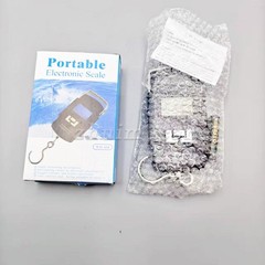 Portable Fish Scale Travel LCD Digital Hanging Luggage Electronic 110lb / 50kg