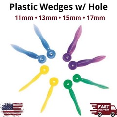 500Pk Dental Plastic Wedges XS/S/M/L Interdental Hole Matrix Contoured Assorted