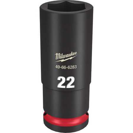Milwaukee Tool 49-66-6283 22Mm Shockwave Impact Duty 1/2 In. Drive Deep Well 6