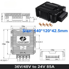 DC 36V/48V to DC 24V 3A 5A 10A 30A 40A 60A 85A 100A Step Down voltage Converter