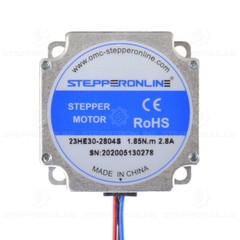 STEPPERONLINE 3PCS Nema 23 Stepper Motor 76mm 1.9Nm(269oz.in) 2.8A 6.35mm Shaft