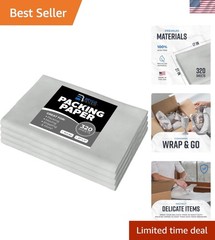 Newsprint Packing Paper Sheets for Moving | | 320 Sheets | 10 lb | 27″ x 17″…