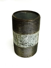 Unbranded 1-1/2 inch x 3 inch Galvanized Steel Conduit Nipple [Lot of 3] NOS
