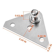 10MM Ball Stud Mounting Brackets for Gas Spring Strut Shock Ball Includes 2 A…