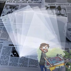 100 Sheets 8.5 x 11″ Waterproof Inkjet Milky Transparency Film Screen Print Film