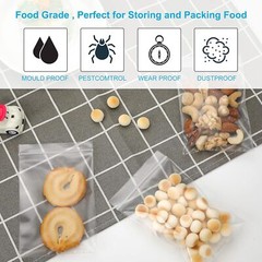 5”x 7″, 100 pcs 2 mil Clear Plastic Reclosable Zip Zipper Lock Jewelry Bags