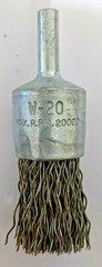 3/4″ DIA STEEL CRIMPED END BRUSH [20,000 rpm] NEW BRITAIN W-20 (QTY: 2) USA NOS