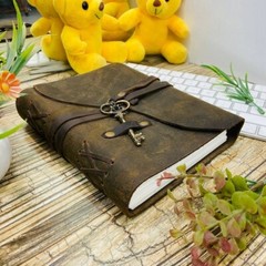 5×7 in Handmade Leather Key Journal Blank Paper best gift for Unisex