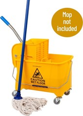 Ergonomic 5.5 Gallon Mop Bucket with Wheels—Ultimate Compact Cleaning Solution