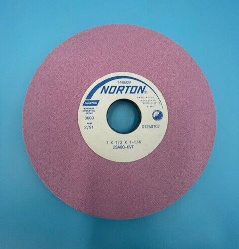 Norton Grinding Wheel~148609~ 7×1/2×1-1/4~25A80-KVT