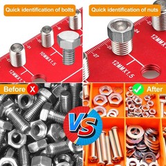 55 Nut and Bolt Thread Checker Thread Checker Standard and Metric….