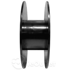 Empty 8″ Black Plastic Spool Reel for String Wire Cable Fishing Line Rope Crafts
