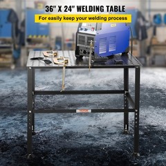 VEVOR Welding Table 36″x24″ 800LBS Welding Table with Multiple Fixture Holes