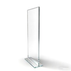 FixtureDisplays® 1PK 4 x 9″ Clear Acrylic Sign Holder for 4X9″,
