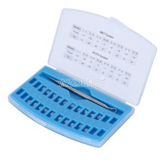 AZDENT Dental Self-Ligating Ceramic Bracket Braces Tool MBT Roth 0.022 Hooks 345