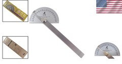 Japanese Stainless Steel Protractor 0-180 Degrees