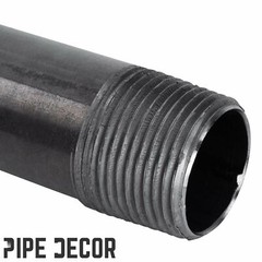 1 in. X 72 in. Black Pipe 4 Pack
